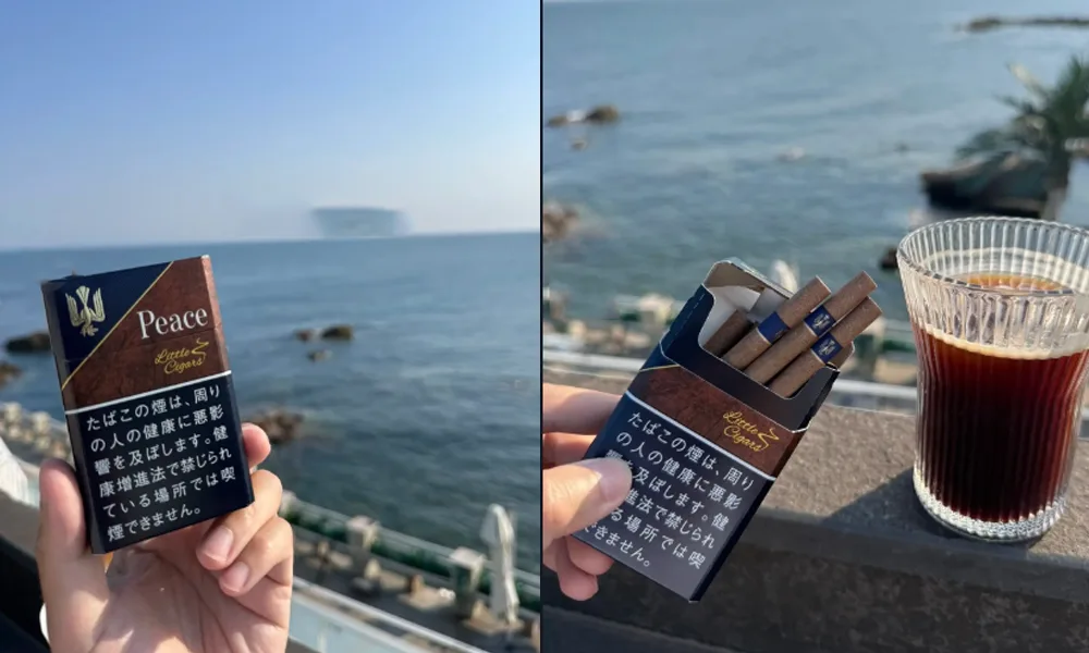 【整條10盒】日本菸 Peace香煙 特醇和平香菸 限量小雪茄 硬盒混合型 焦油/尼古丁0mg 日稅香菸台灣現貨供應