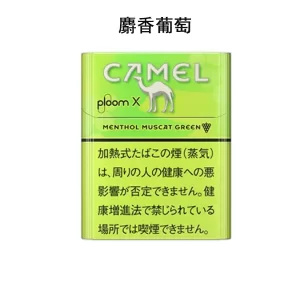 【Camel Menthol Muscat Green麝香葡萄】ploom x煙彈 日本加熱菸 CAMEL駱駝香菸台灣 整條煙(10包)