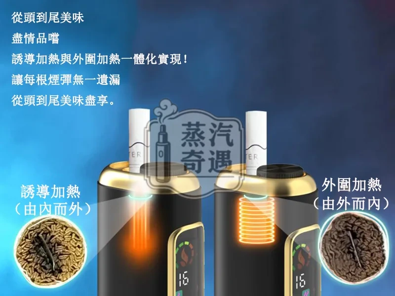 【黑色/灰色/銀色/紫色】HiTASTE F2加熱菸主機 一根煙彈抽兩次 相容TEREA/SENTIA 3200mAh大電量續航30支 IQOS二回機現貨