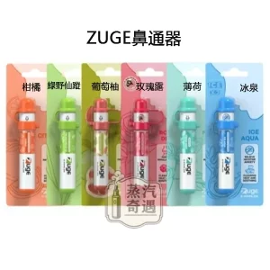 【深海冰泉/柑橘/新鮮薄荷/玫瑰露/綠野仙蹤/葡萄柚】ZUGE E-Inhaler電子鼻通隨身清新・日常提神首選